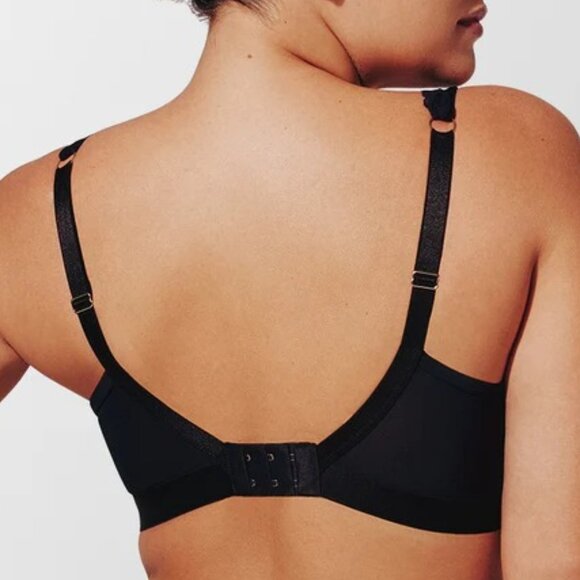 ThirdLove Women's Black‎ Deco Lace Unlined Sleek Fit Bra - Size 34F - Picture 5 of 5